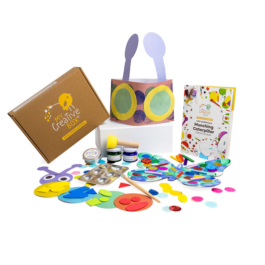 Mini Explorers Munching Caterpillars Mini Creative Kit - My Creative Box New Zealand