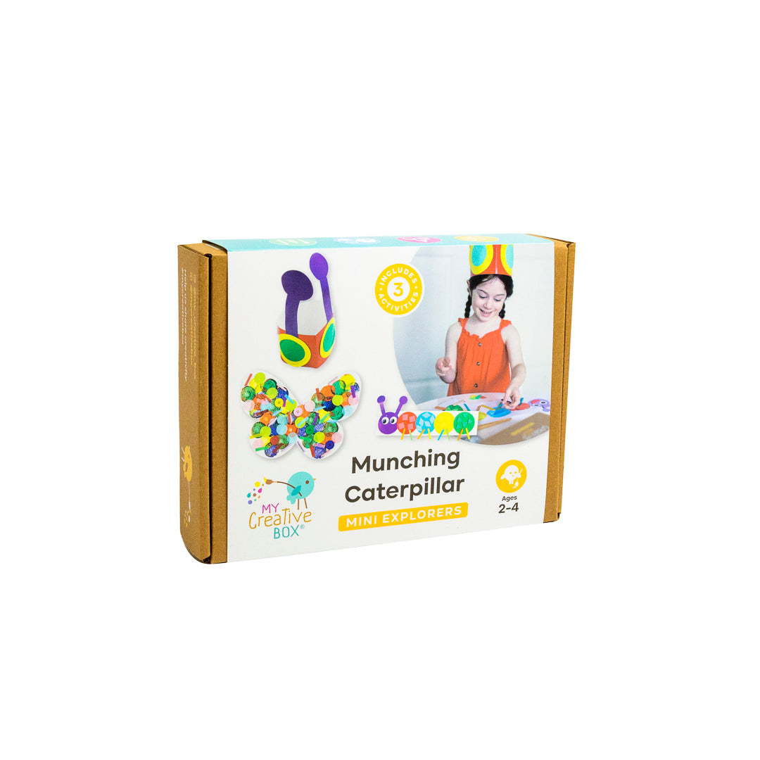 Mini Explorers Munching Caterpillars Mini Creative Kit - My Creative Box New Zealand